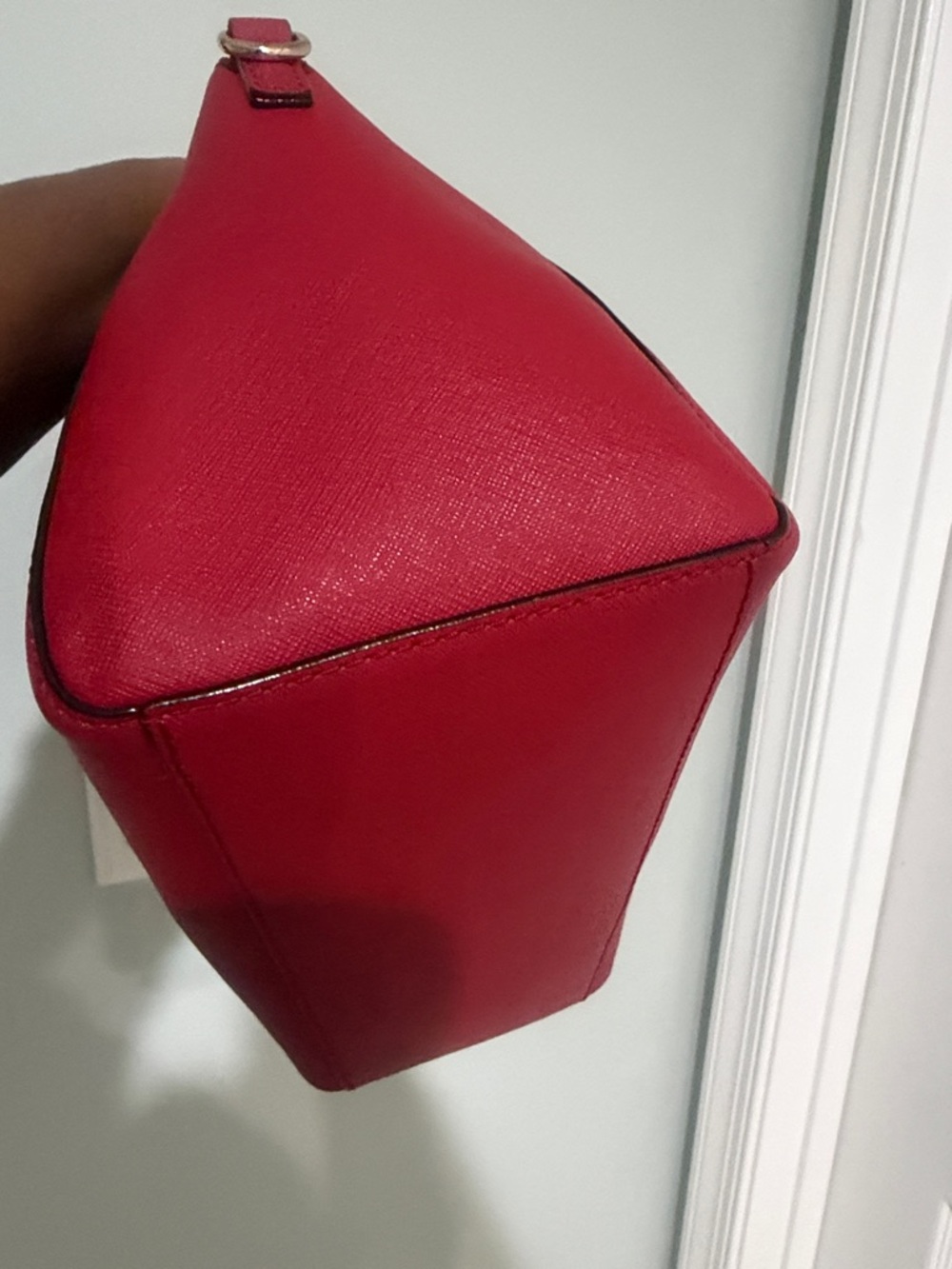 Kate Spade red satchel handbag- 2 Way Bag-Preowned - Picture 8 of 12